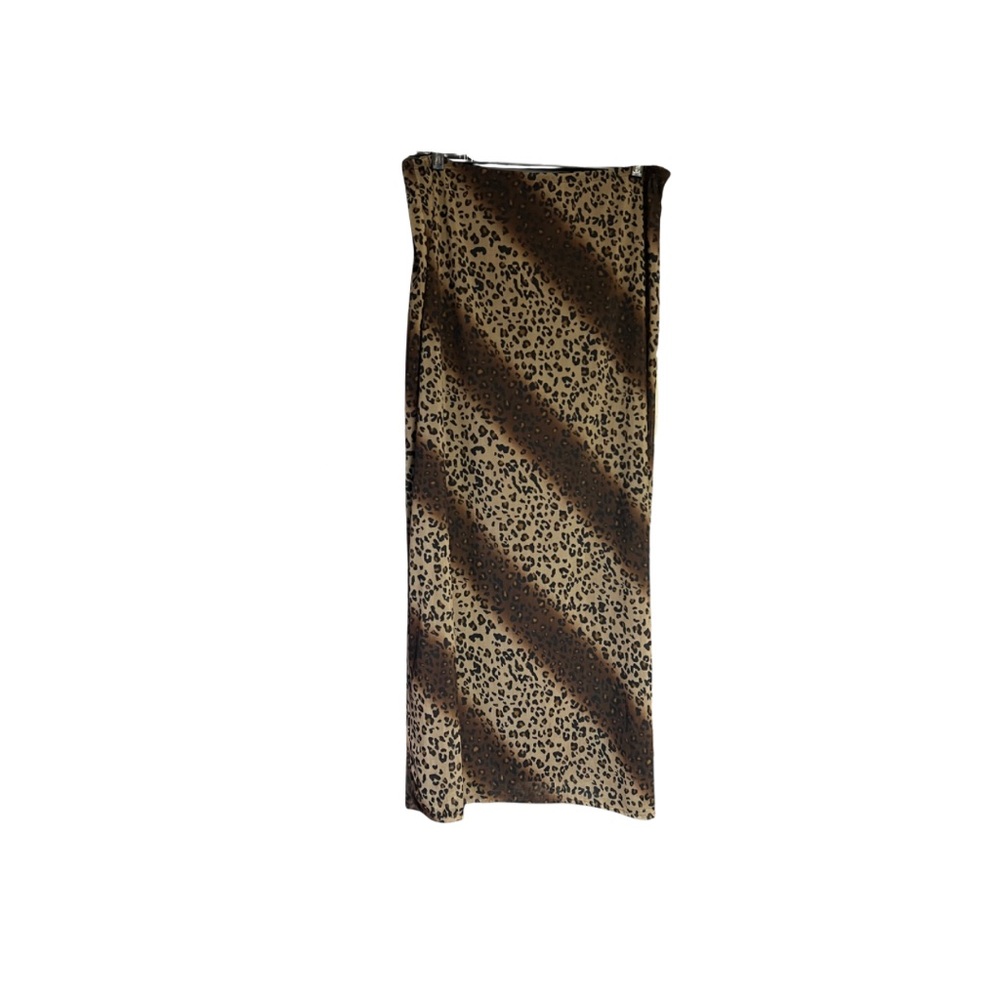 Kathie Lee Collection Leopard Print Maxi Skirt